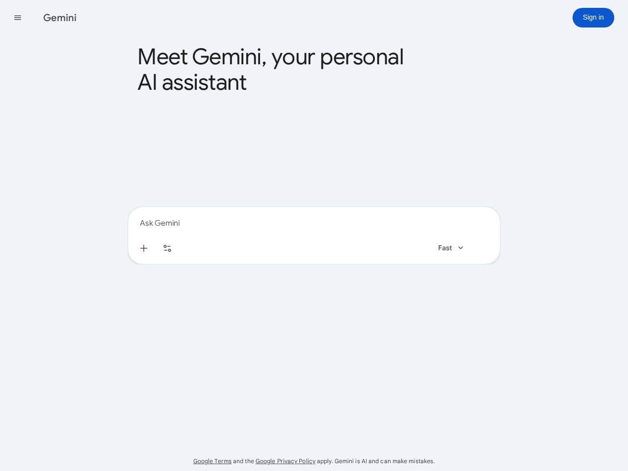Gemini网址截图